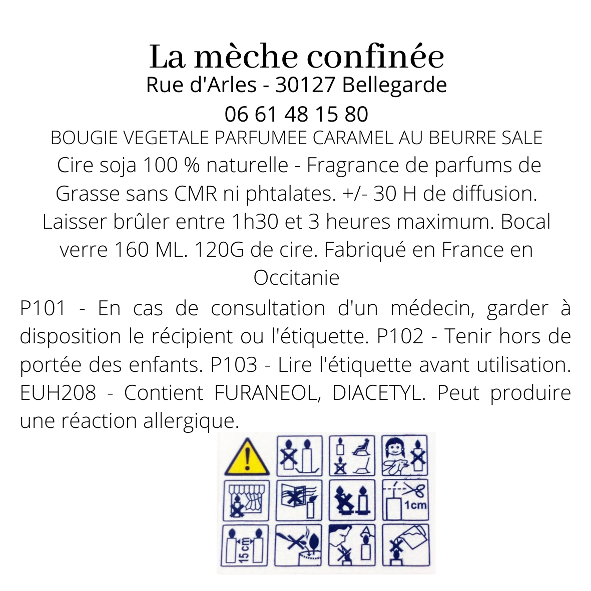 BOUGIE CARAMEL AU BEURRE SALE