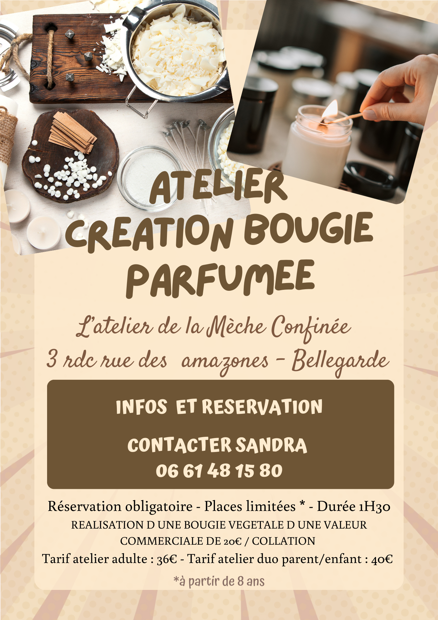 ATELIER CREATION BOUGIE ADULTE
