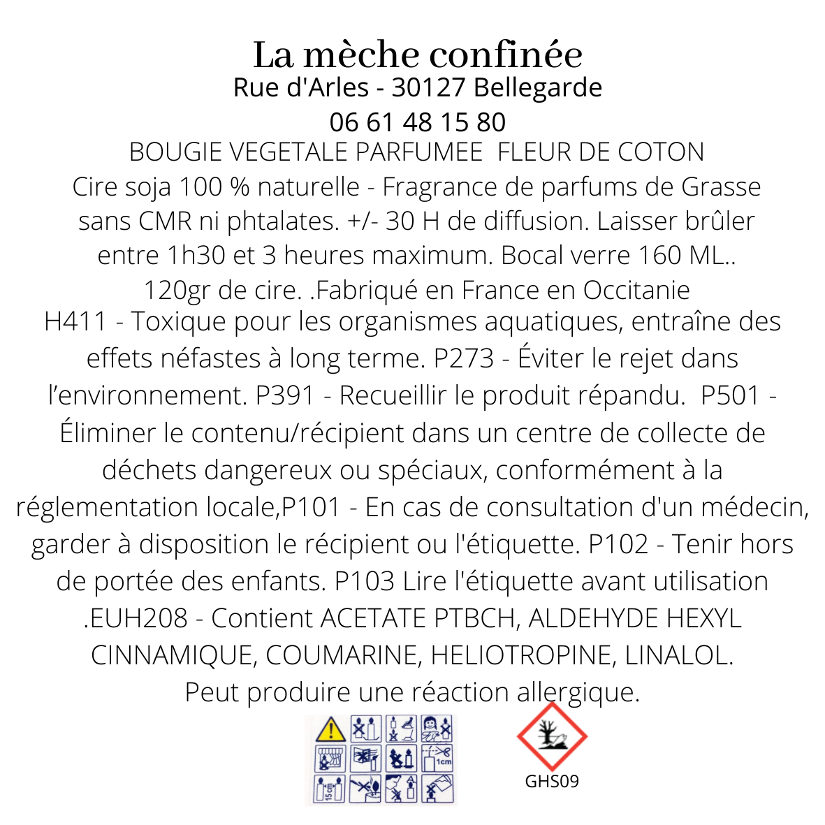 BOUGIE FLEUR DE COTON