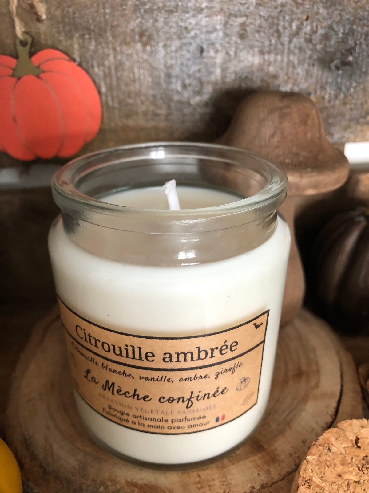 Bougie Citrouille Ambrée
