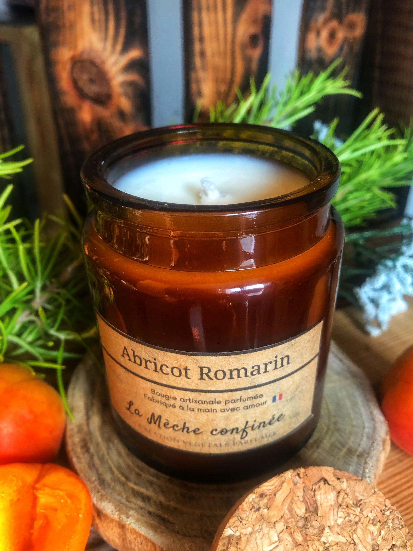 BOUGIE ABRICOT ROMARIN