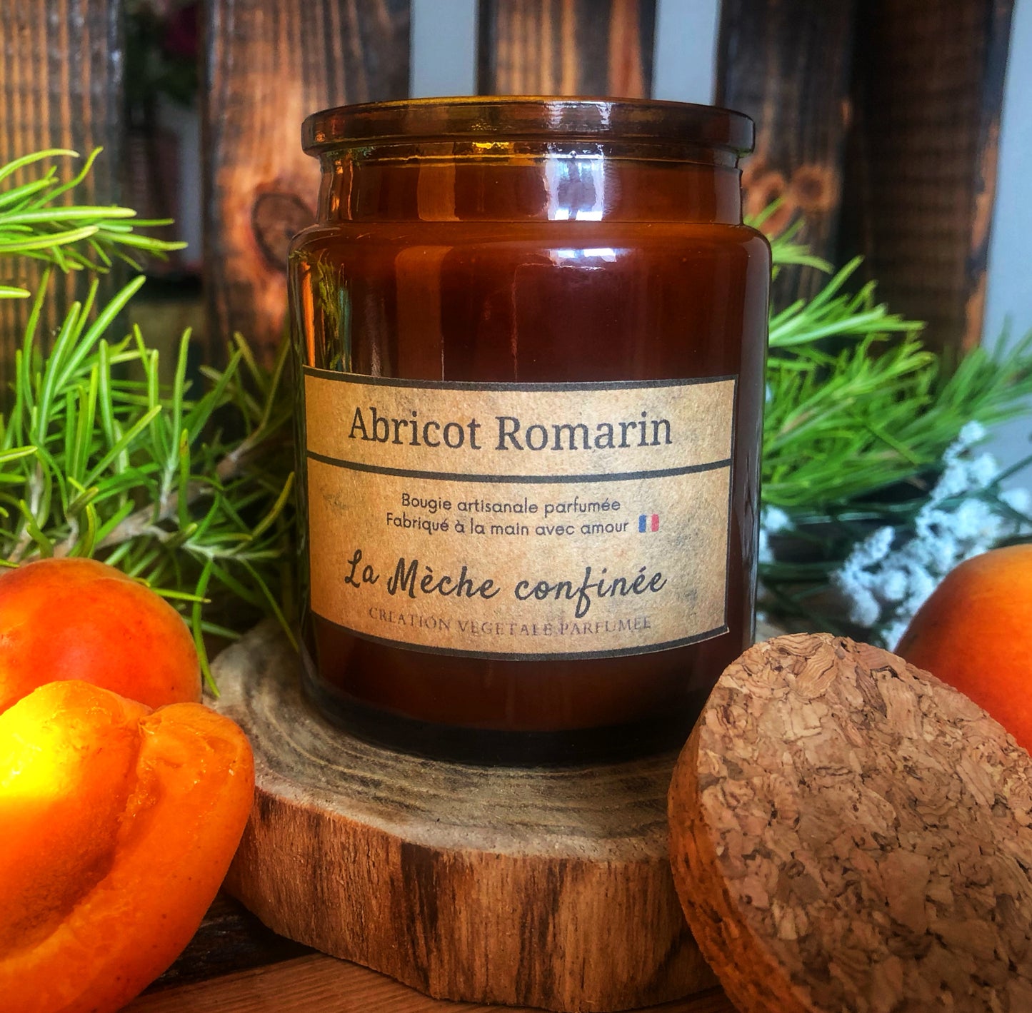 BOUGIE ABRICOT ROMARIN