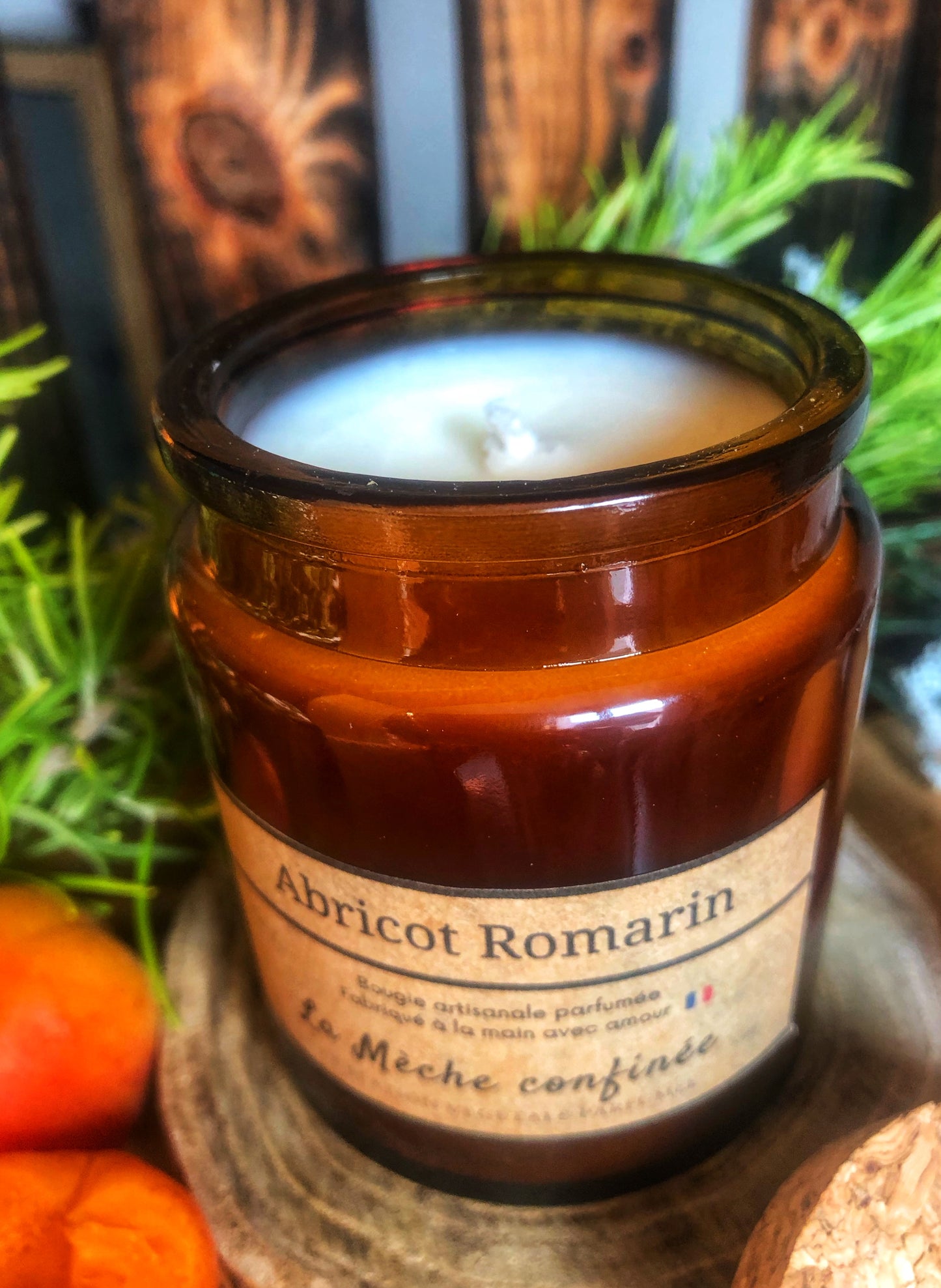 BOUGIE ABRICOT ROMARIN