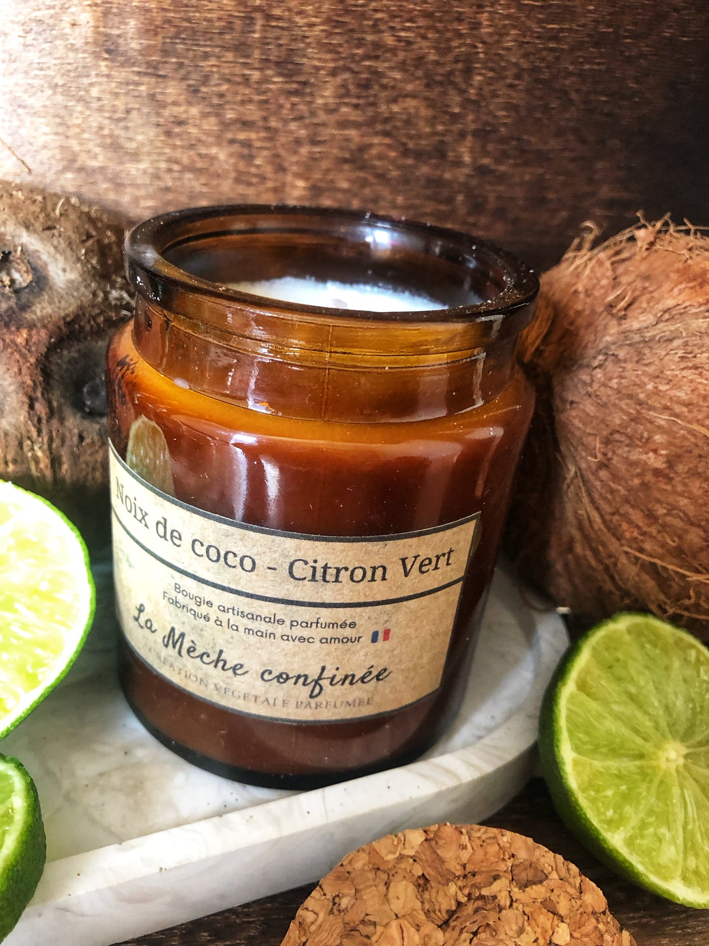 BOUGIE NOIX DE COCO CITRON VERT