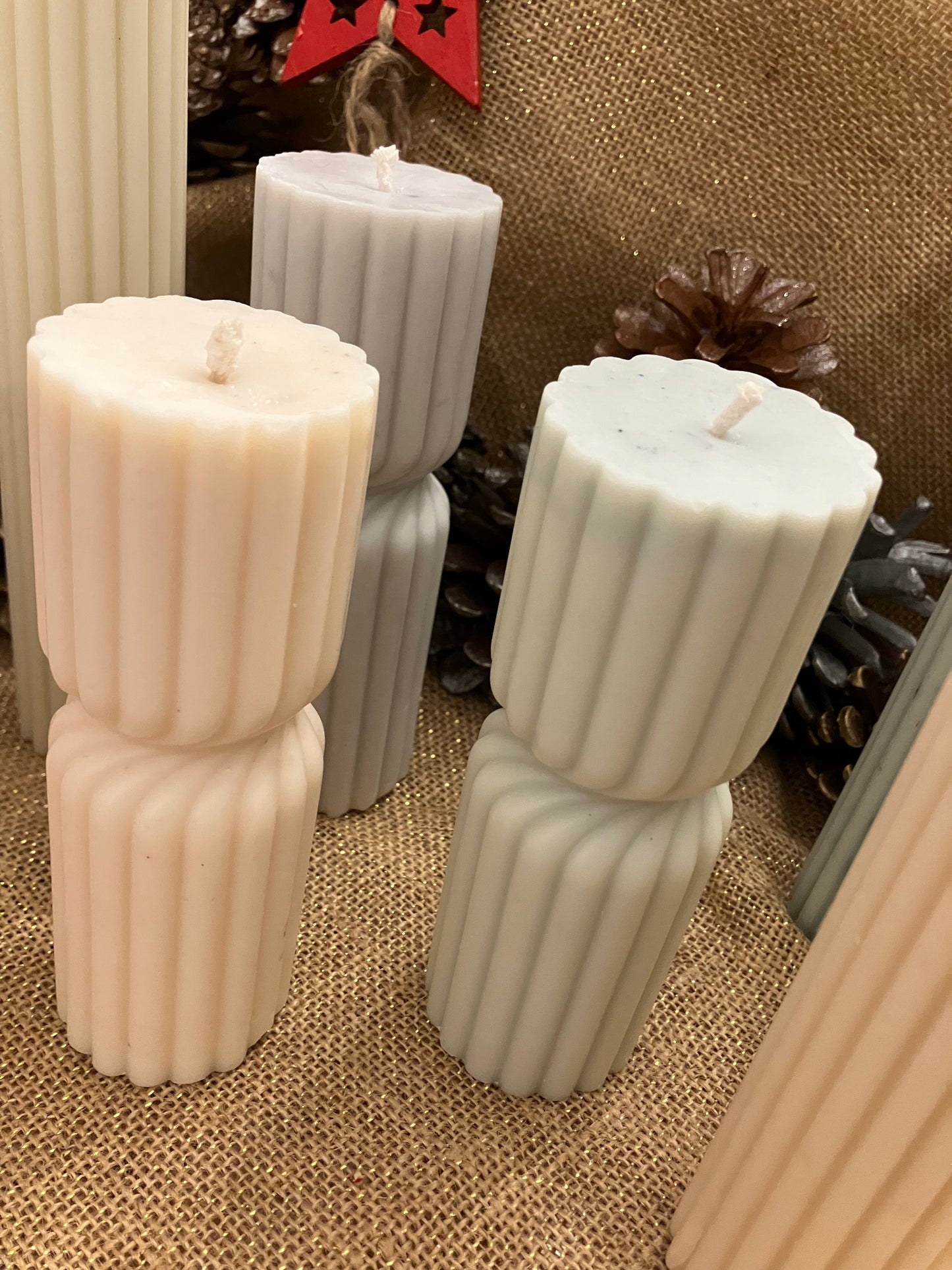 Bougie Pilier non parfumé