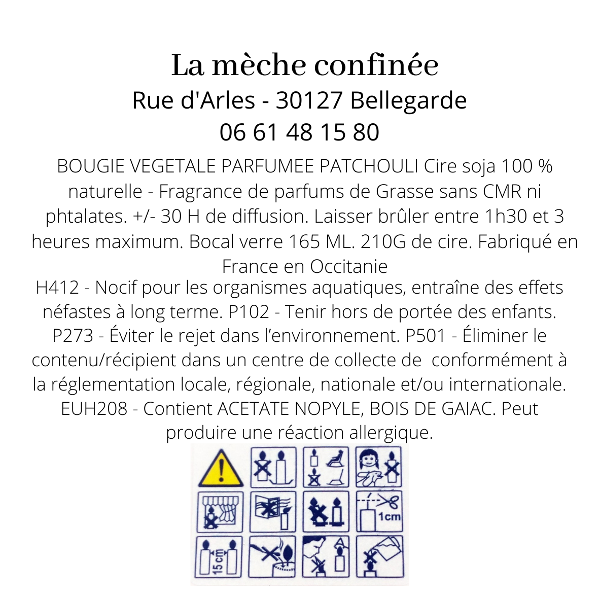 BOUGIE PATCHOULI