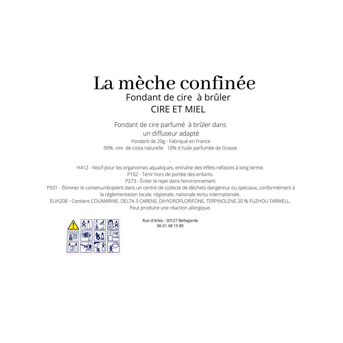 Lot de 2 fondants de cire CIRE ET MIEL