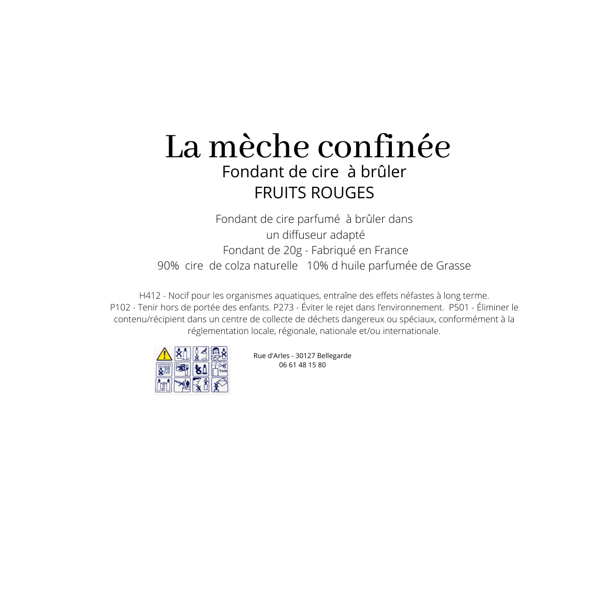 Lot de 2 Fondants de cire FRUITS ROUGES