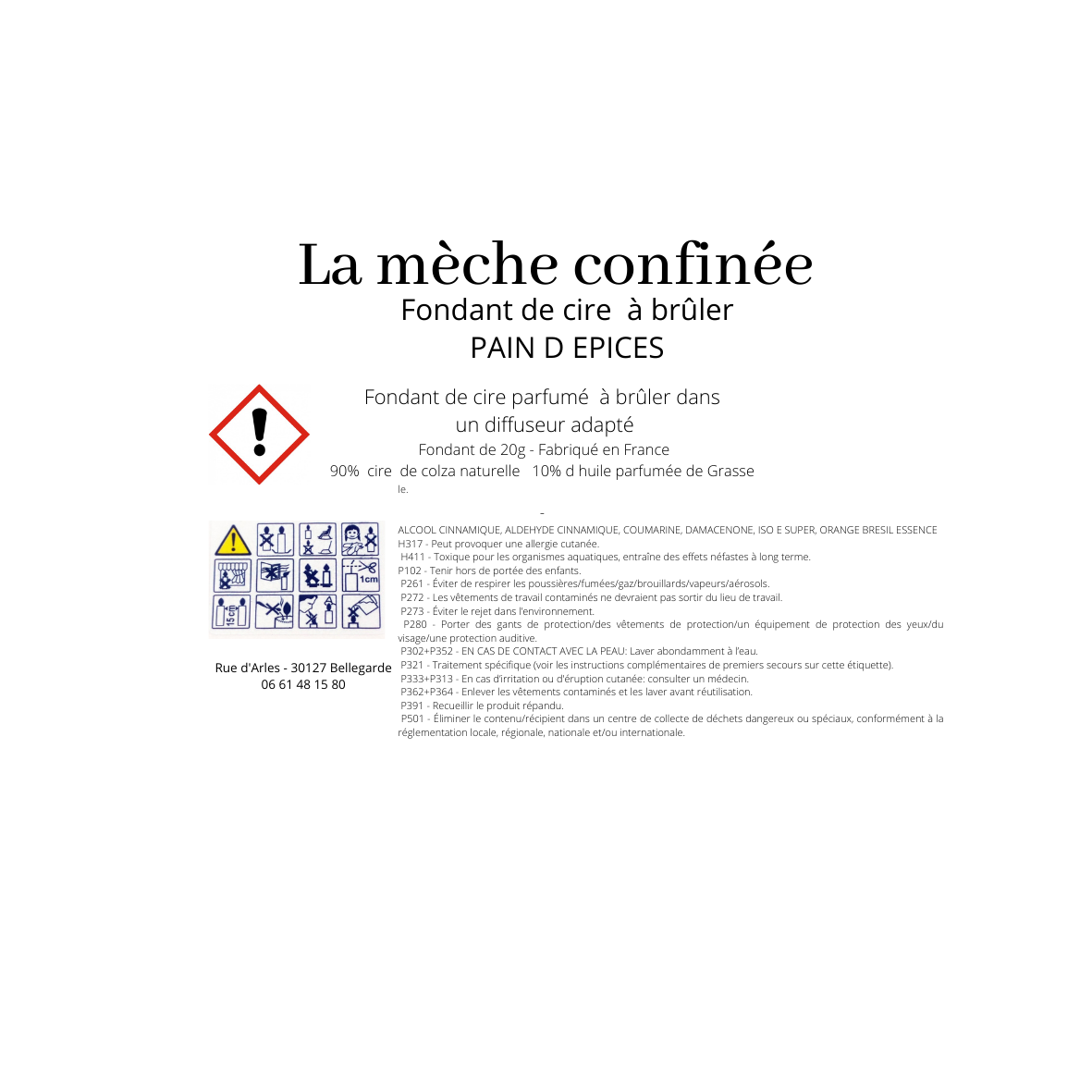 Lot de 2 Fondants de cire PAIN D EPICES