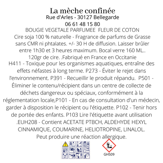 BOUGIE FLEUR DE COTON