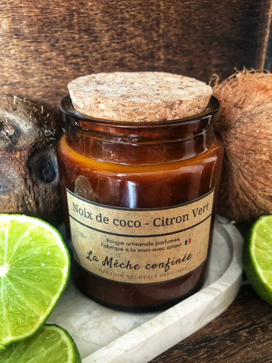BOUGIE NOIX DE COCO CITRON VERT