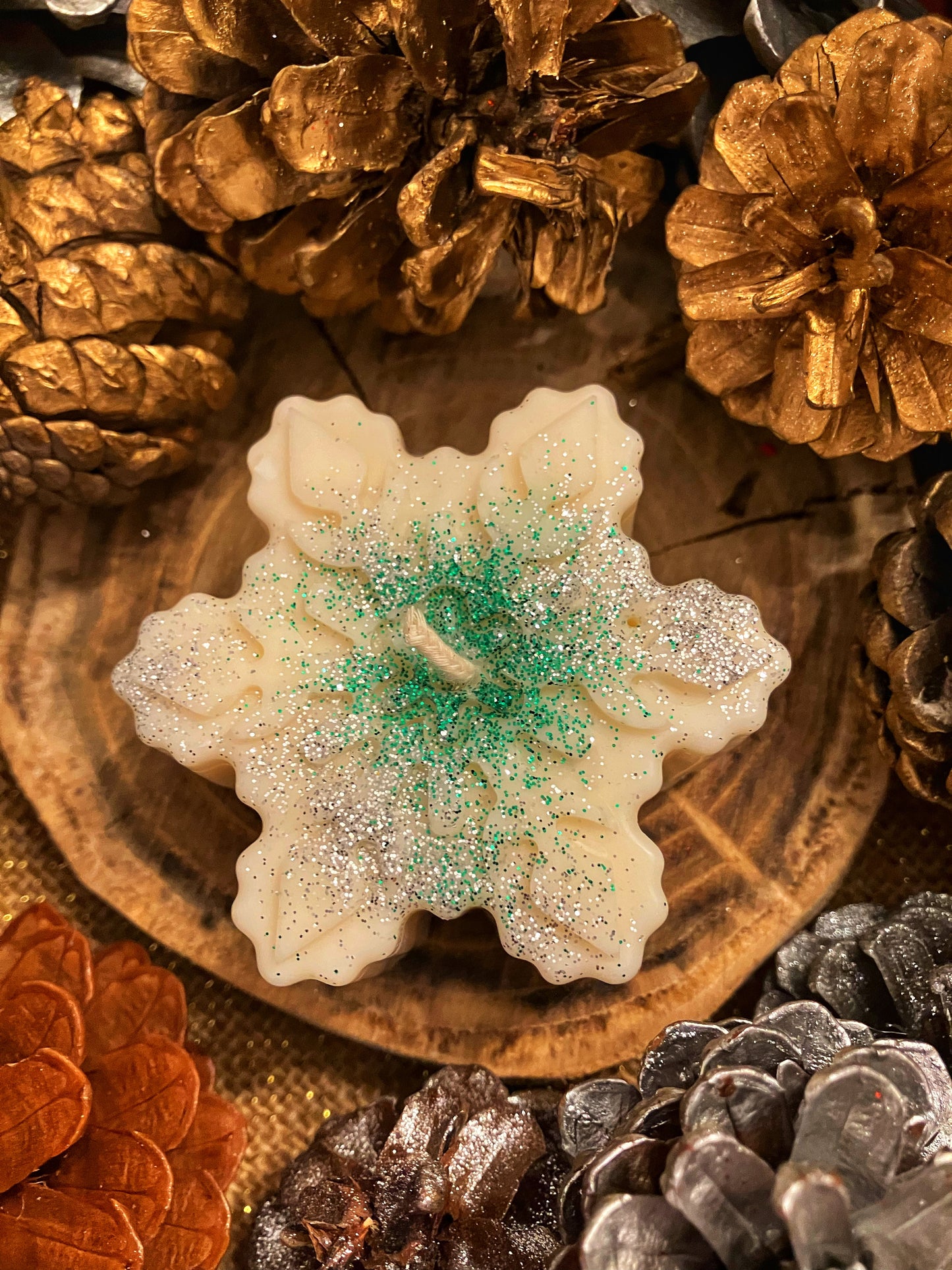 Bougie Etoile des neiges - Senteur Spain de Noel